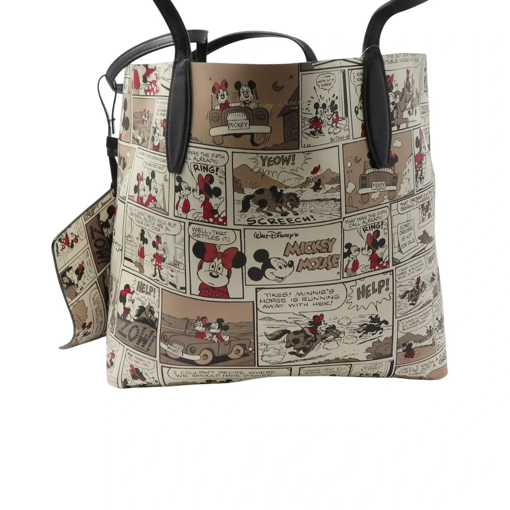 Kate Spade Disney Minnie Comic Reversible Tote Wallet Set NWT RARE LTD